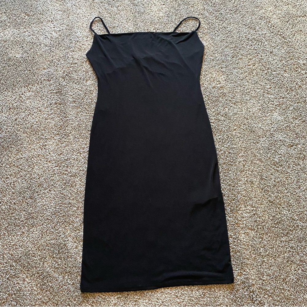 Forever 21 Black Mini Dress with Spaghetti Straps